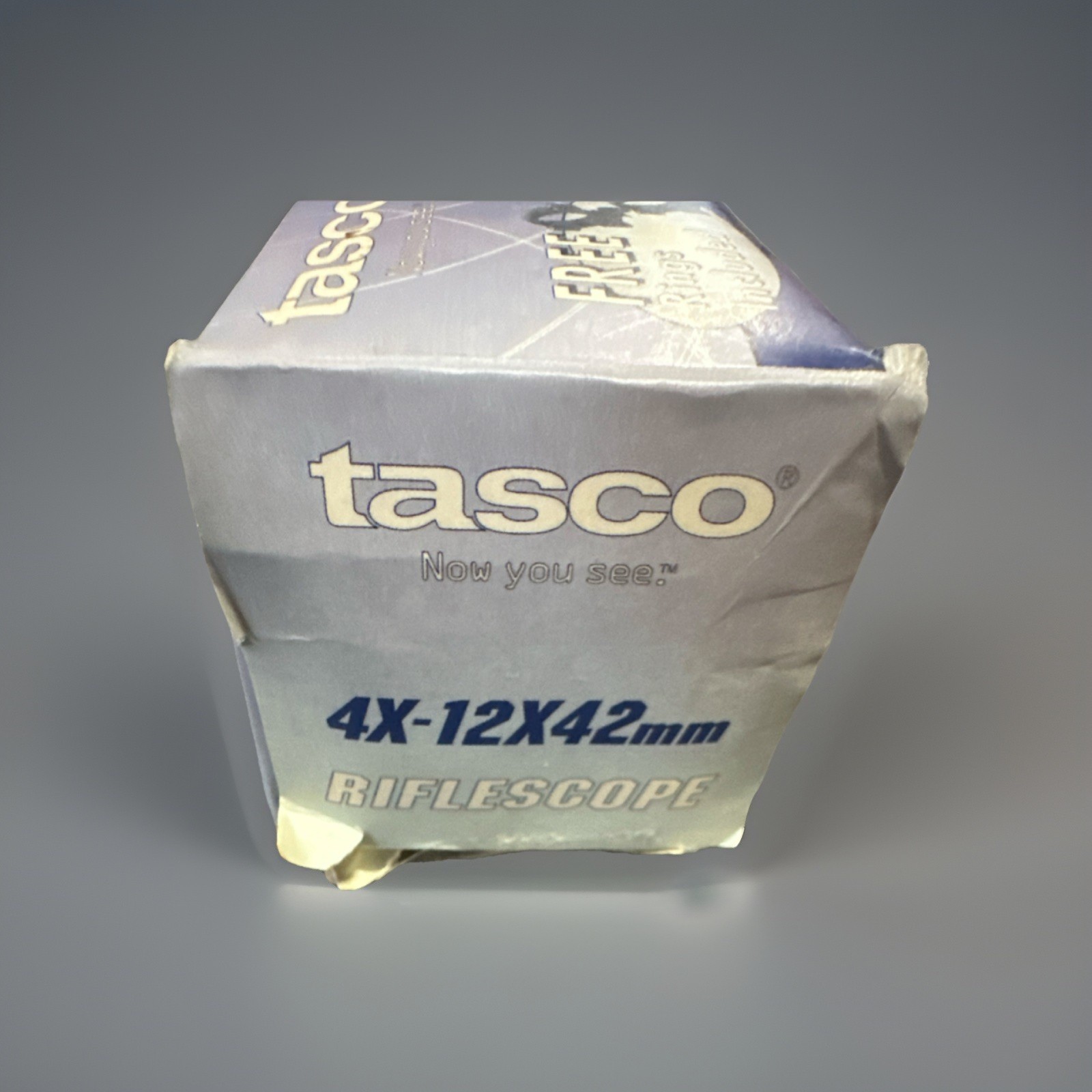 Tasco SPL412X42R 4x-12x42mm Riflescope for Rifle w/Lens Covers & Mount Rings