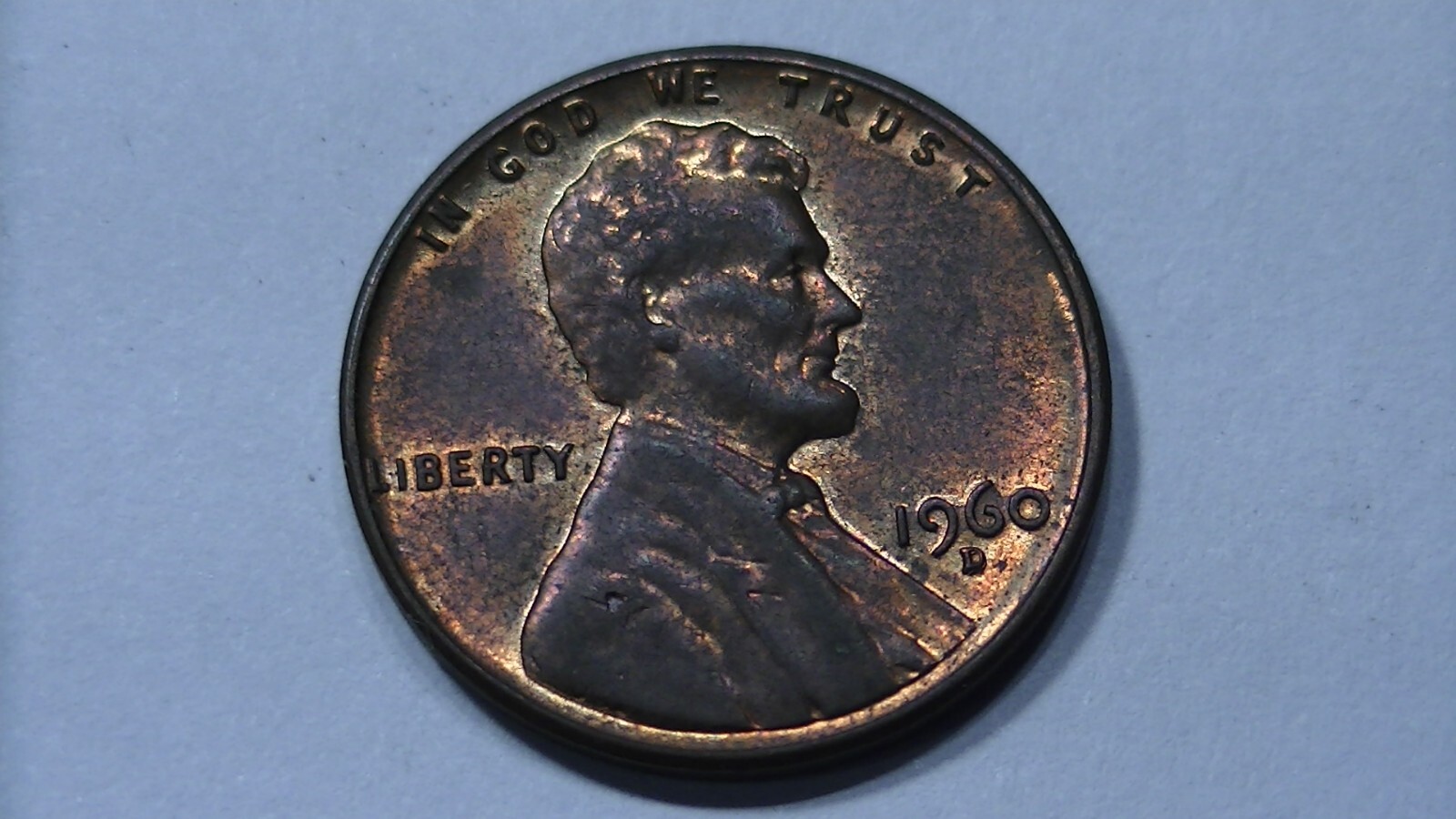 1960 D DENVER DOUBLE DD MINT MARK ERROR LINCOLN MEMORIAL PENNY CENT BOLD NICE!