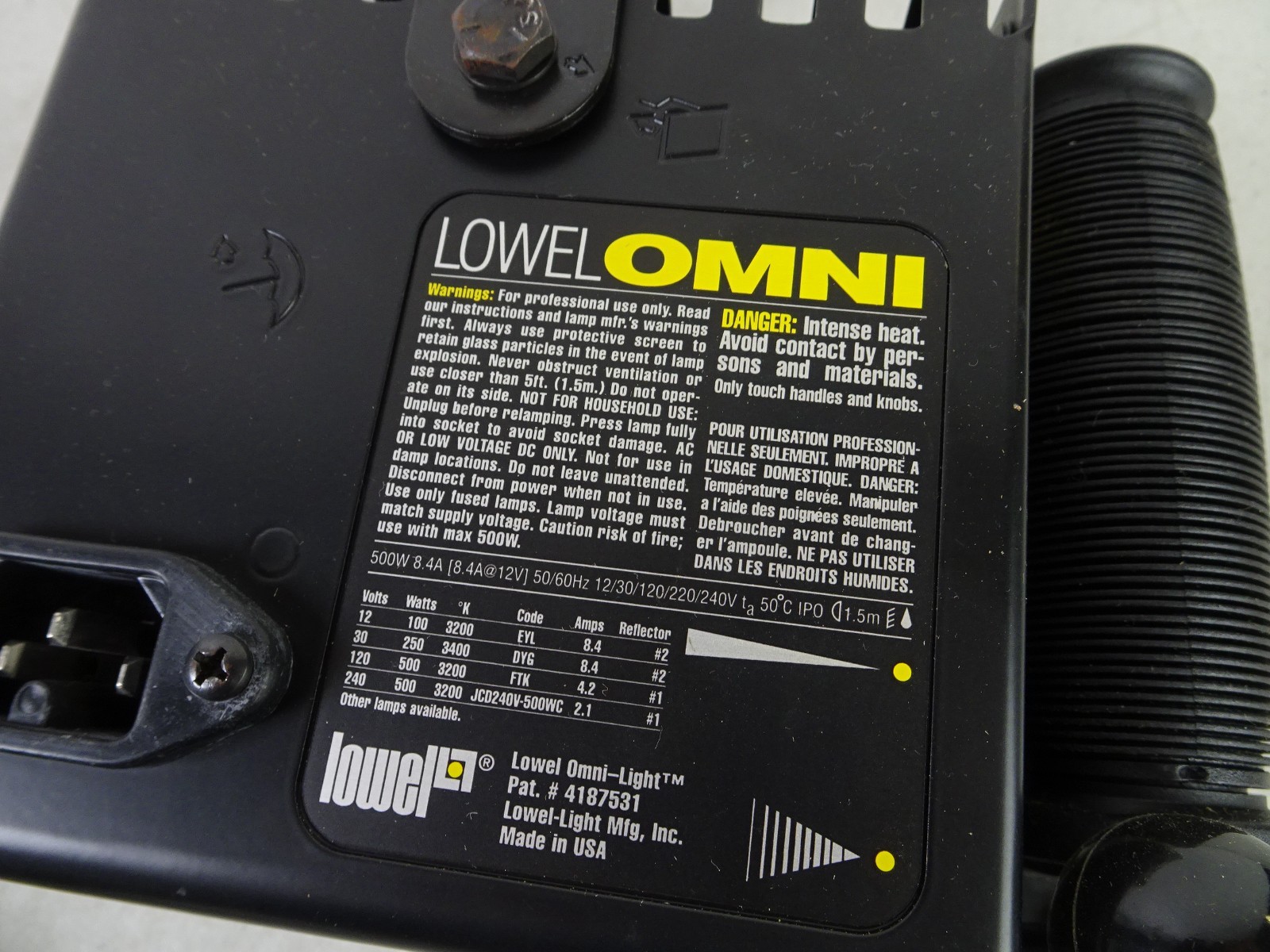 LOWEL OMNI Professional Light