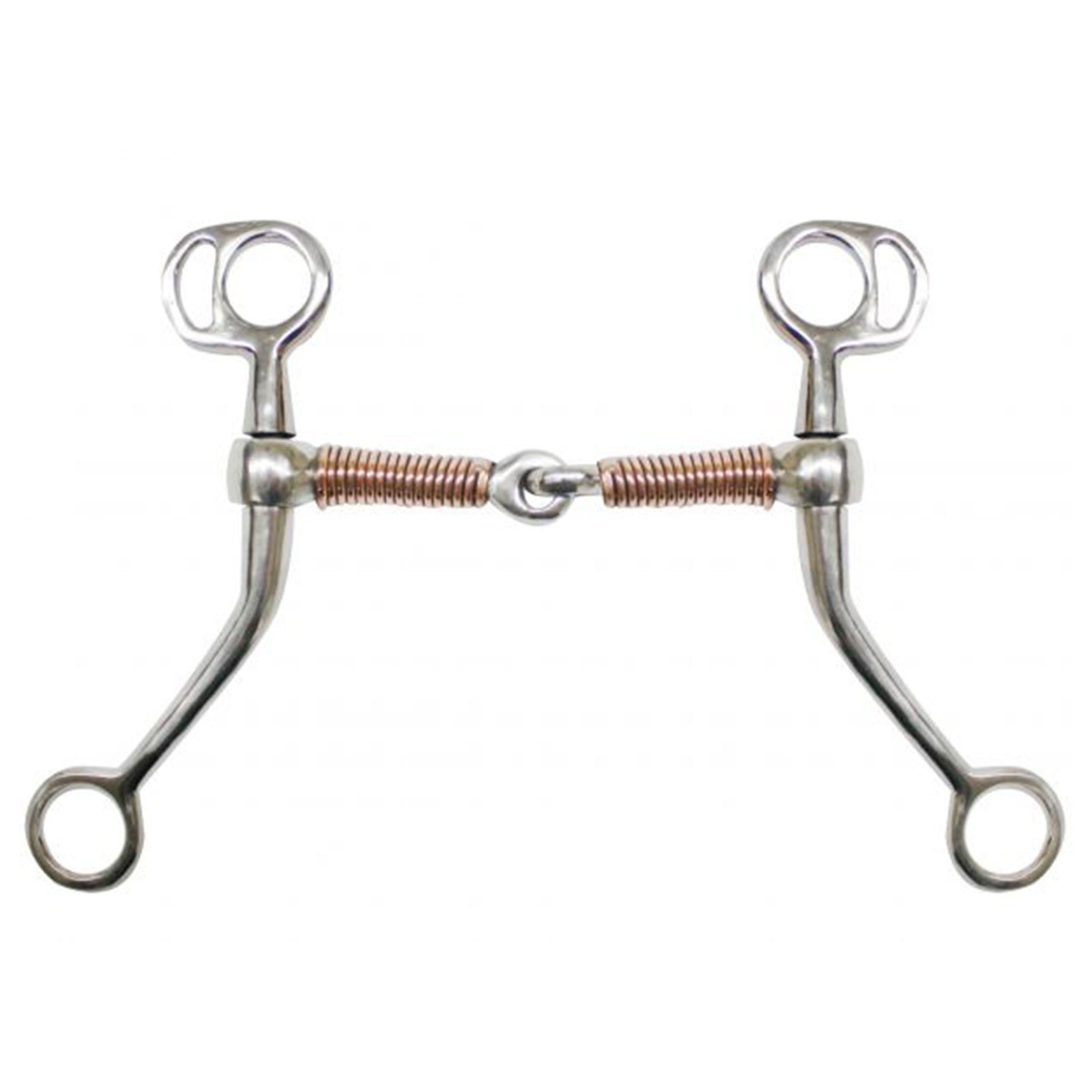 Showman 5" Stainless Steel Tom Thumb Bit with Copper Wrapped Snaffle Mouth 46210