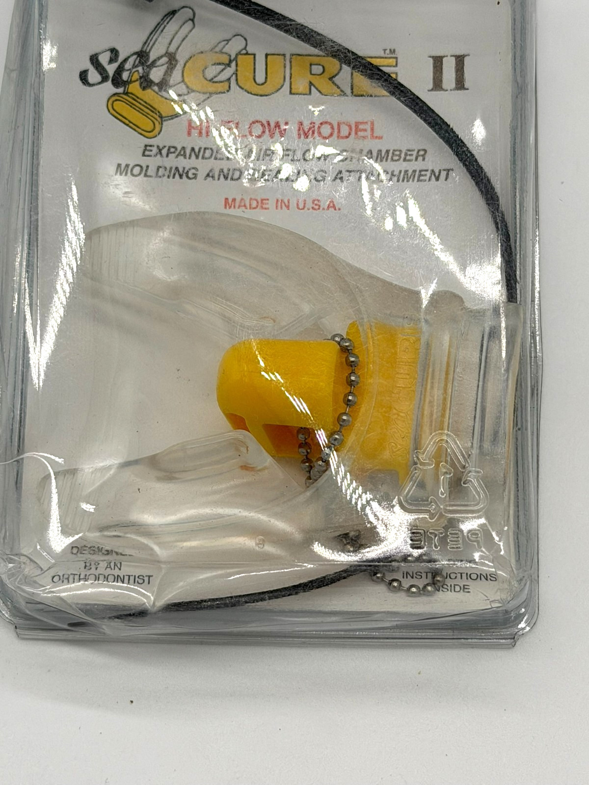 SeaCURE II Hi-Flow Custom Mouthpiece  Moldable SCUBA Regulator Mouthpiece -Clear