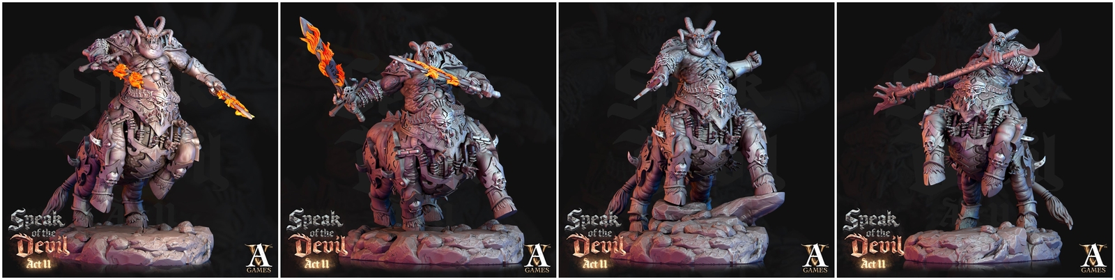 3D Printed Archvillain Games Maltrixian Devil Speak of the Devil Act II 28 32mm