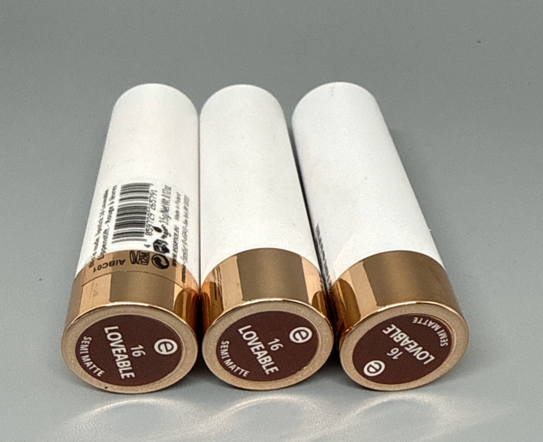 3x New essence This is nude lipstick 16 loveable 0.12 oz SEALED LOT OF 3