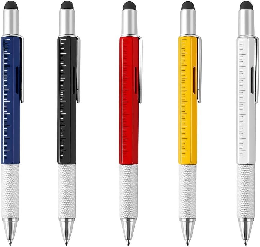 Multitool Pen Set Gift for Men, Gift for Dad, Stylus Pen, Ruler, Screwdriver