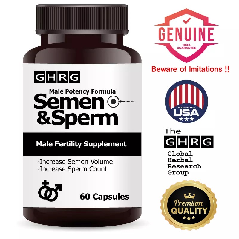 Semen & Sperm, Male Fertility Supplement, Increase Semen Volume, Sperm Count