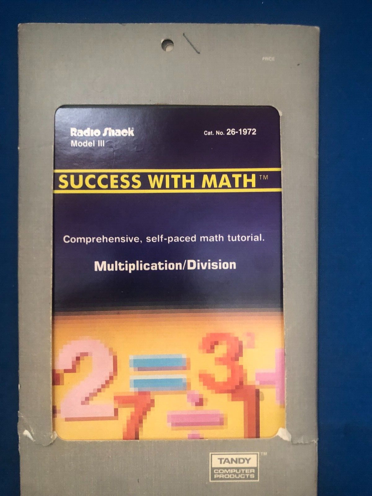 VINTAGE Radio Shack Success w Math # 26-1972 Model 3 PC Floppy RARE Tandy Comp.