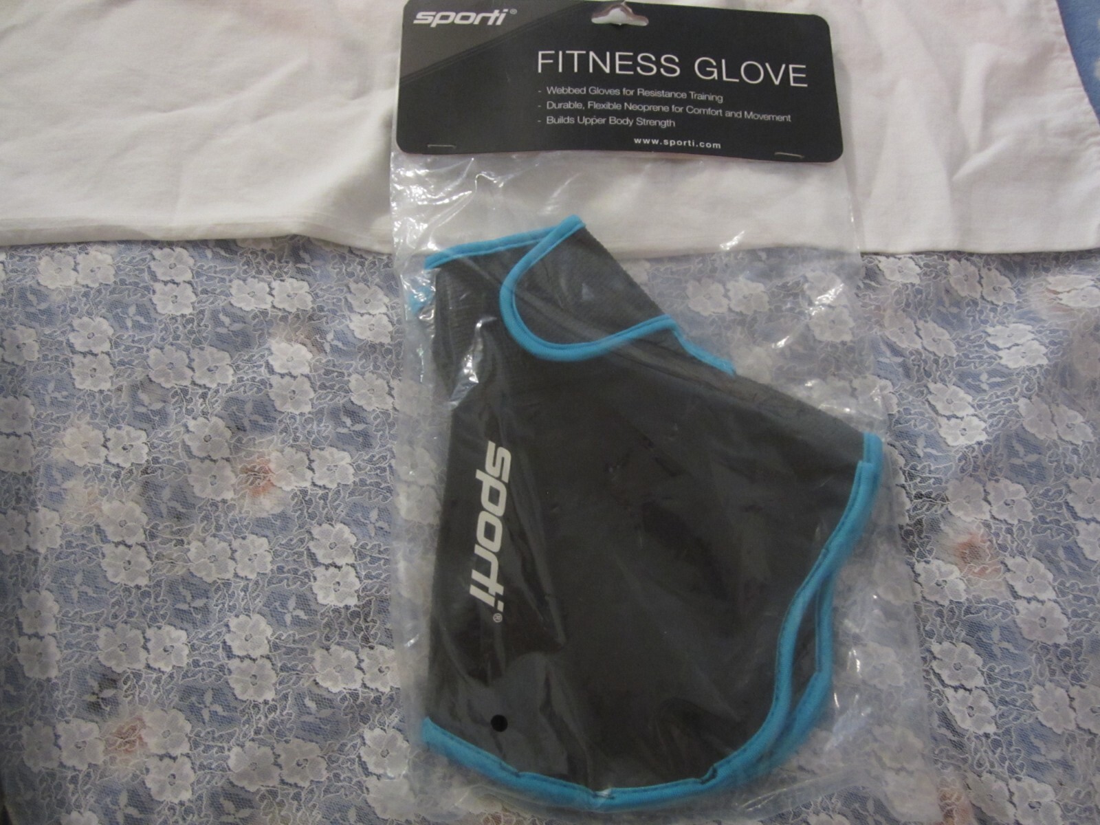 NEW MIP Sporti Fitness Gloves, Webbed Water Resistance Training Aquatic Black L