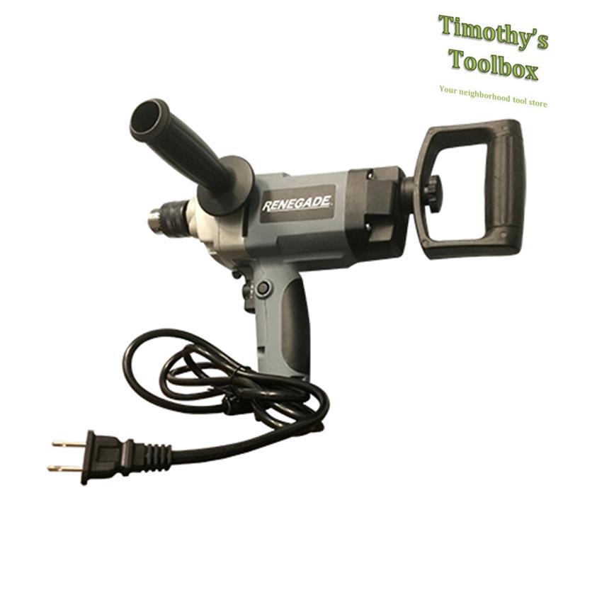 Renegade 1/2" Spade Handle Drywall Mud Mixing Drill **Heavy Duty**
