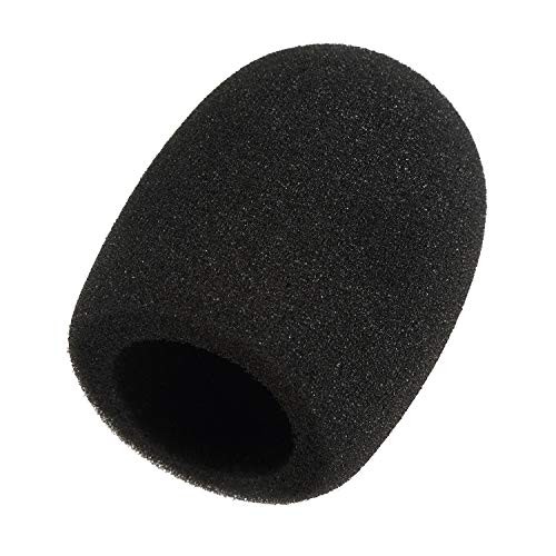40 Pack Foam Mic Covers Handheld Microphone Windscreen Black Mic Sponge Foam