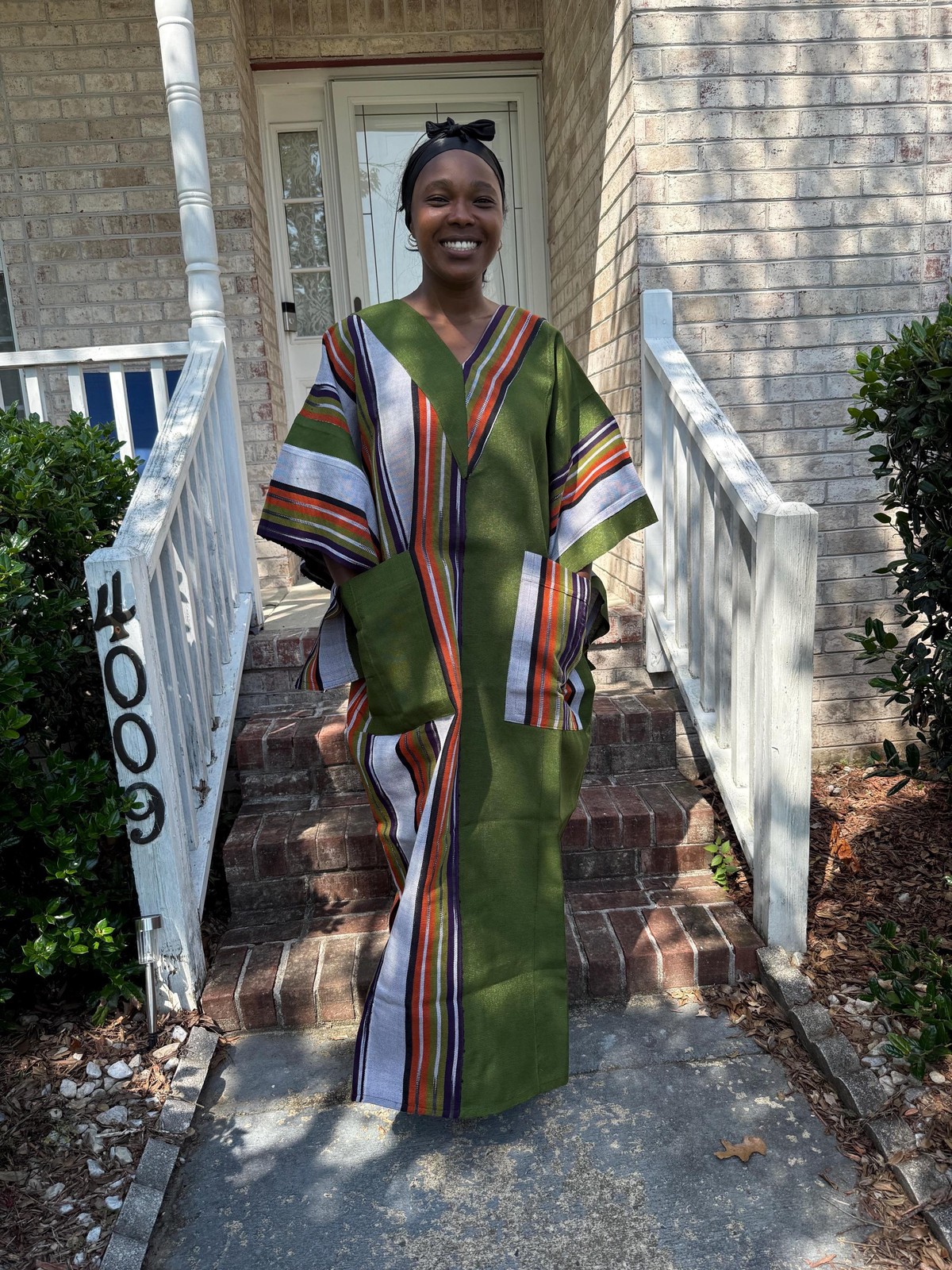 Special African Traditional Woven Aso-Oke/Kente Dress