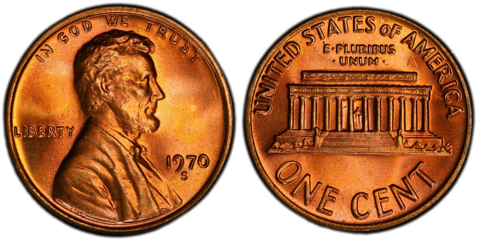 1970 S   BU UNC  LINCOLN MEMORIAL CENT PENNY