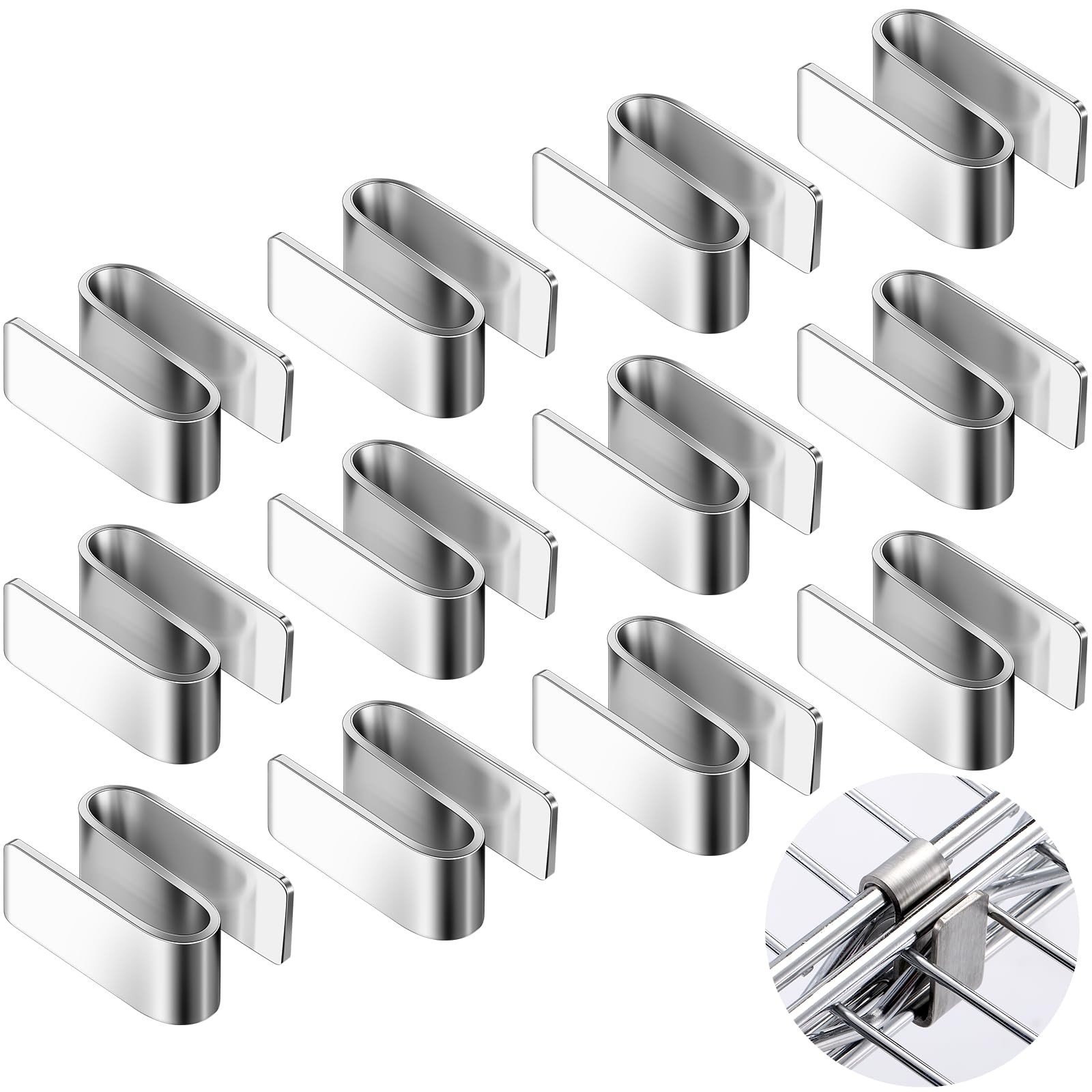 12 Pcs Connecting S Hook for Wire Shelf System, Wire Shelf S Pegboard Hooks f...