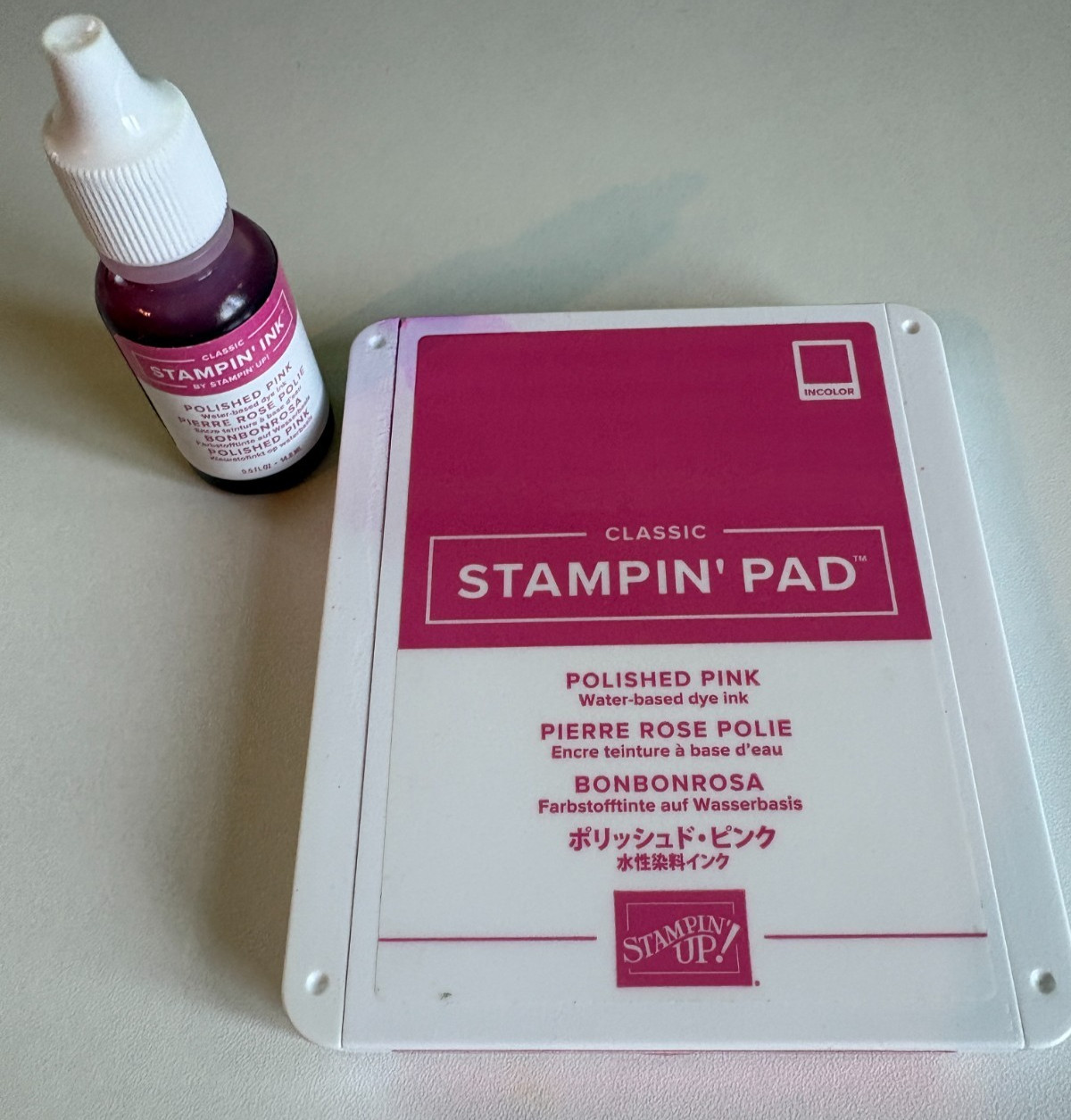 Stampin Up Classic Ink Refill & Pad ~ Polished Pink