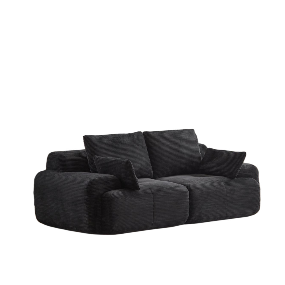 Cloud Modular Sectional Sofa 2-Seater Memory Foam Pet-Friendly Corduroy No Assm