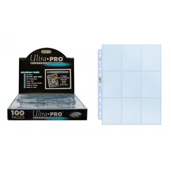 Ultra PRO Platinum 9 Pocket Pages A4 Pokemon MTG Trading Card Sleeves 10-100