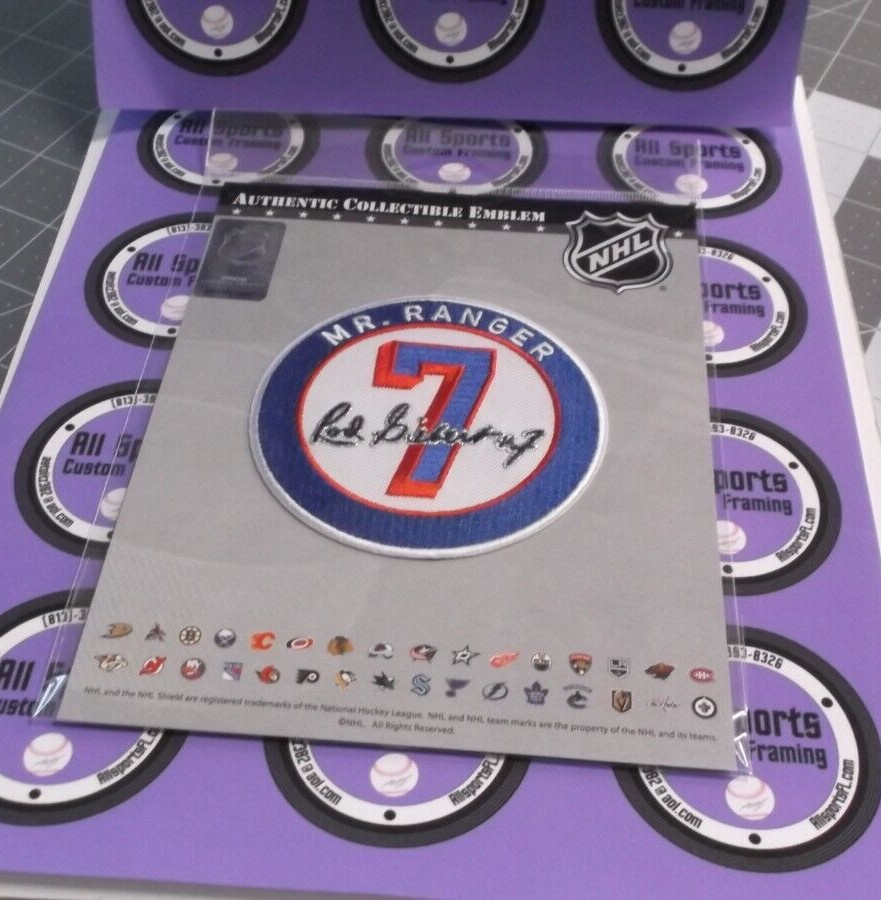Rod Gilbert #7 New York Rangers Patch NHL Authentic National Emblem New in pack
