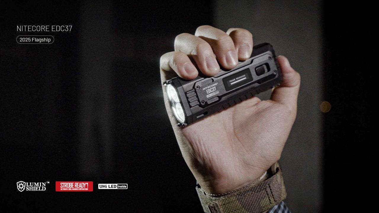 Nitecore EDC37 8000 Lumen Rechargeable Compact LED Tactical Flashlight