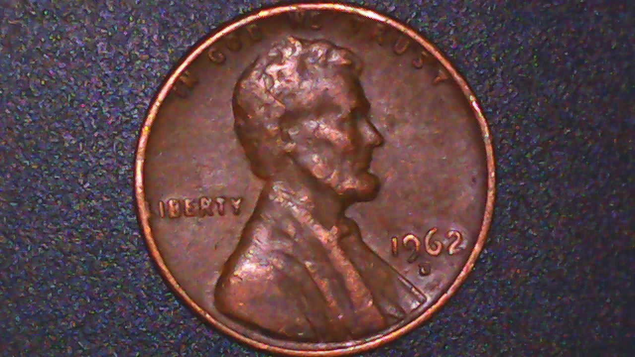 1962 D Lincoln Cent-Doubled Die Obverse Variety 3.1G FREE SHIPPING