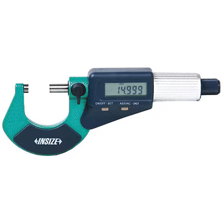 Insize 3109-25A Digital Outside Micrometer, Friction