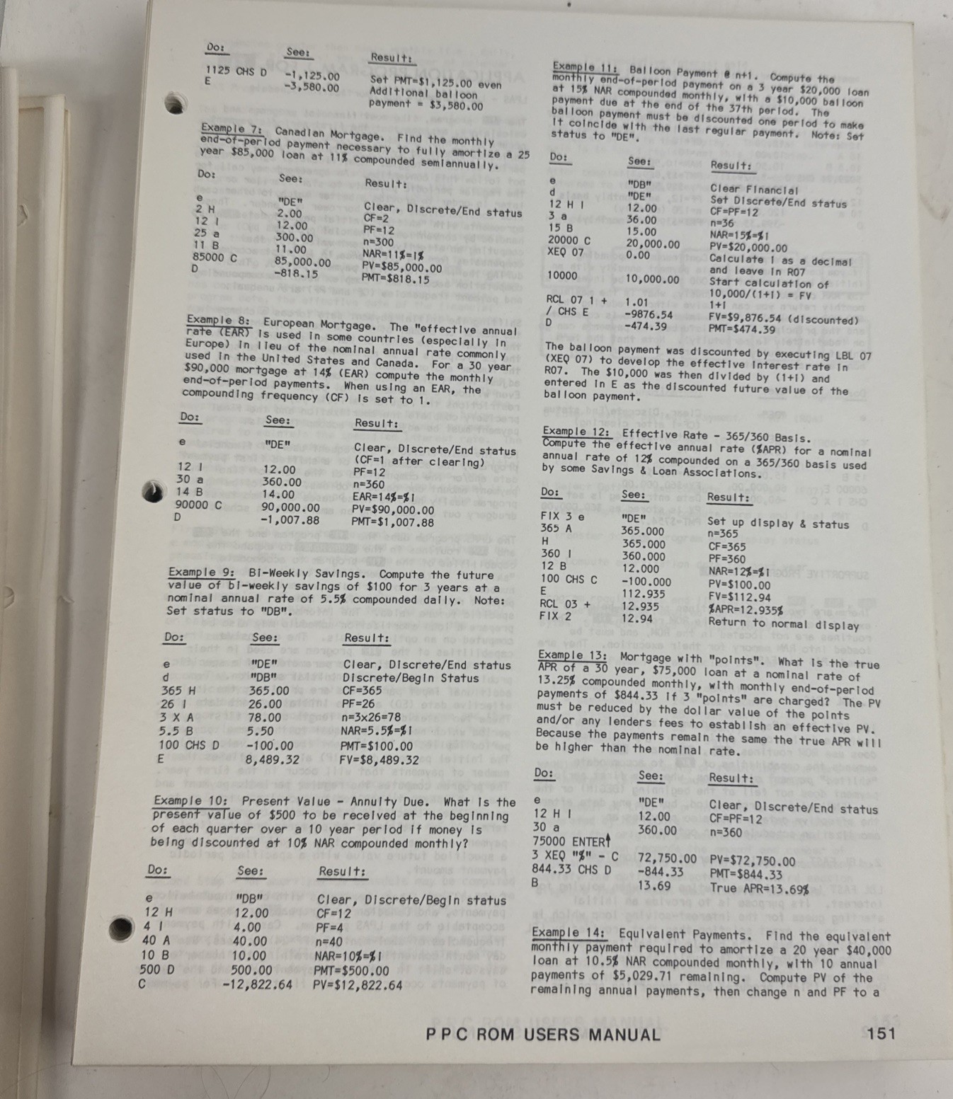Vtg 1981 PPC ROM User Manual HP-41C HP-41CV Hex Decimal Byte Table Complete Set