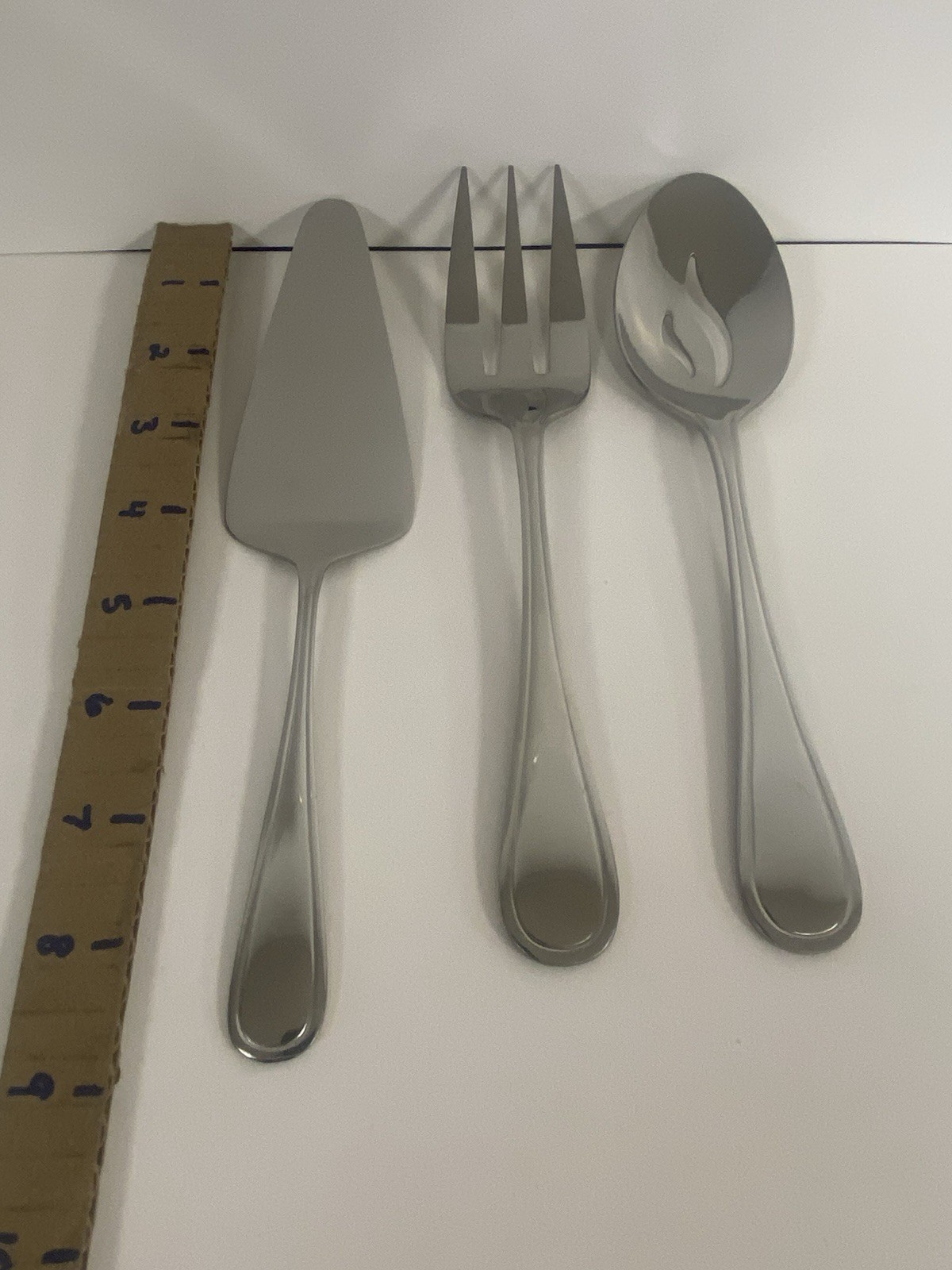 Stanley Roberts Rogers Stainless Flatware RIDGEWOOD Pie Server Meat Fork Spoon