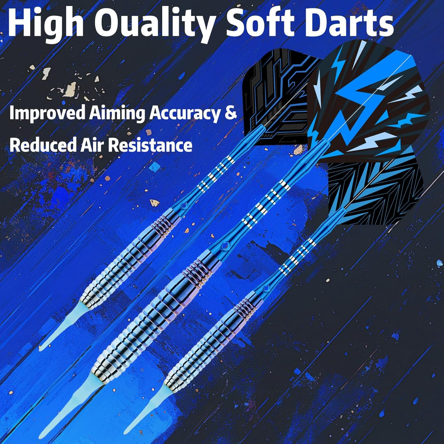 Soft Tip Darts Set - Darts Plastic Tip Sets, 3Pack Professional Plastic Tip Dart