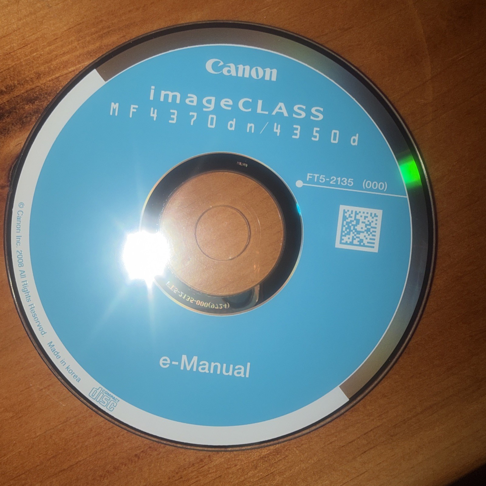 Cannon Image Class mf4370dn/350d E-Manual