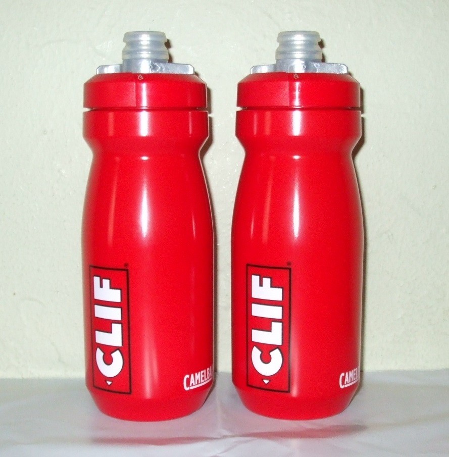 Camelbak Podium Water Bottles (2), Clif Bar, 21oz, Red/Red