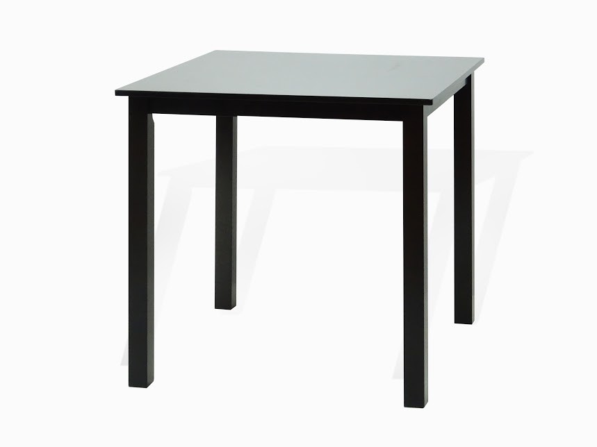 Dining Kitchen 3 Pcs SET Square Table 2 Warm Chairs Espresso Finish