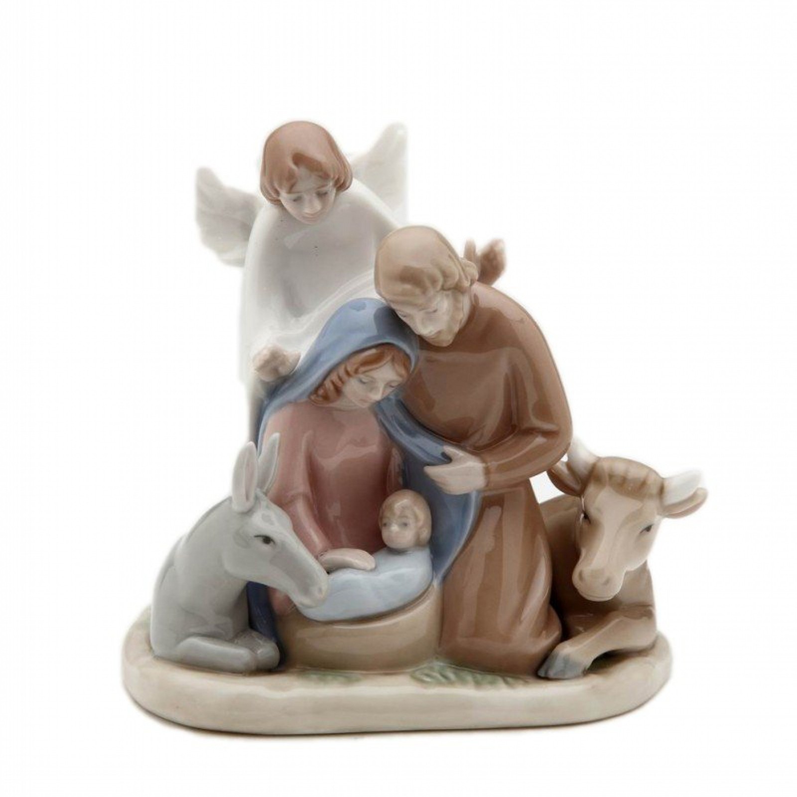 Cosmos Gifts 10520 Mini Holy Family with Angel Figurine, 3-3/4-Inch
