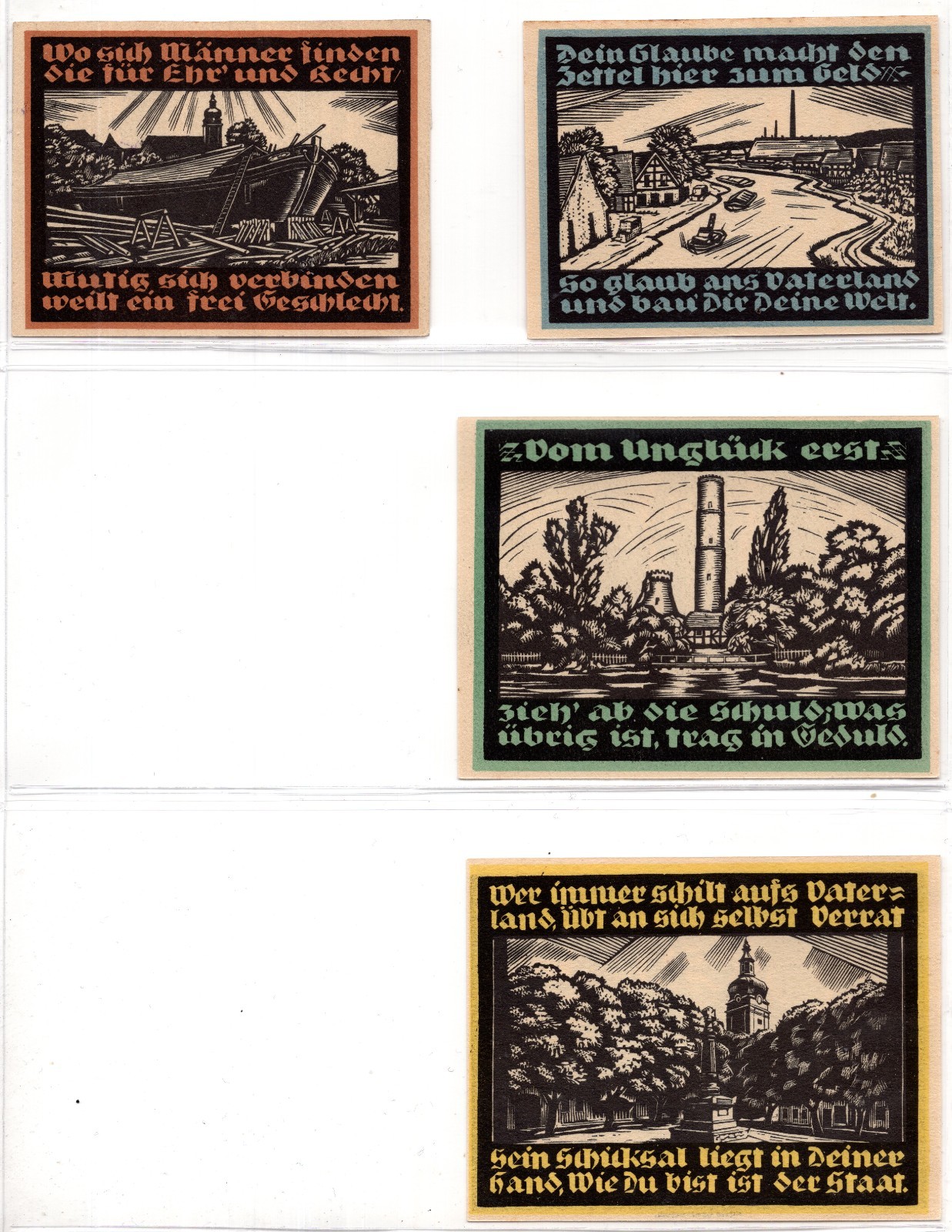 1921 Germany Genthin Notgeld 5 Note Set (1837)