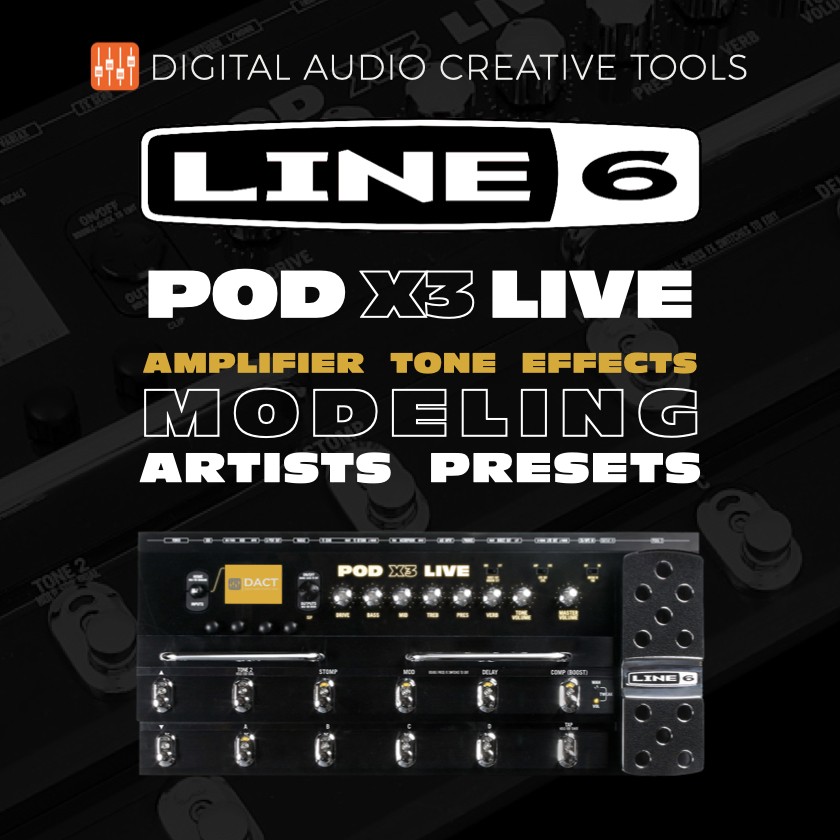 Line 6 POD X3 Live Multi-FX Presets Library (6,000 Presets) - Instant Access