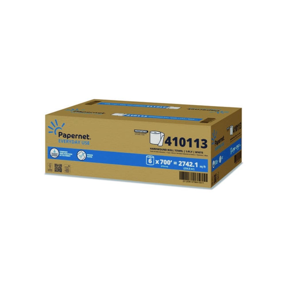 Sofidel 410113 Hardwound Roll Towels 1-ply 7.9" x 700 Ft White