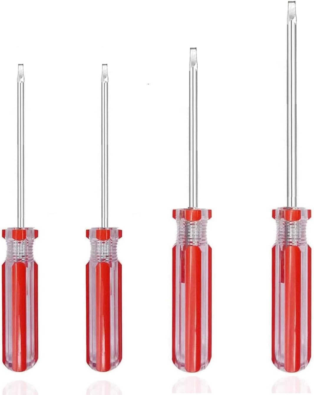 Square Head Screwdriver Set 4 Sizes, SKZIRI 4PCS Tool Red