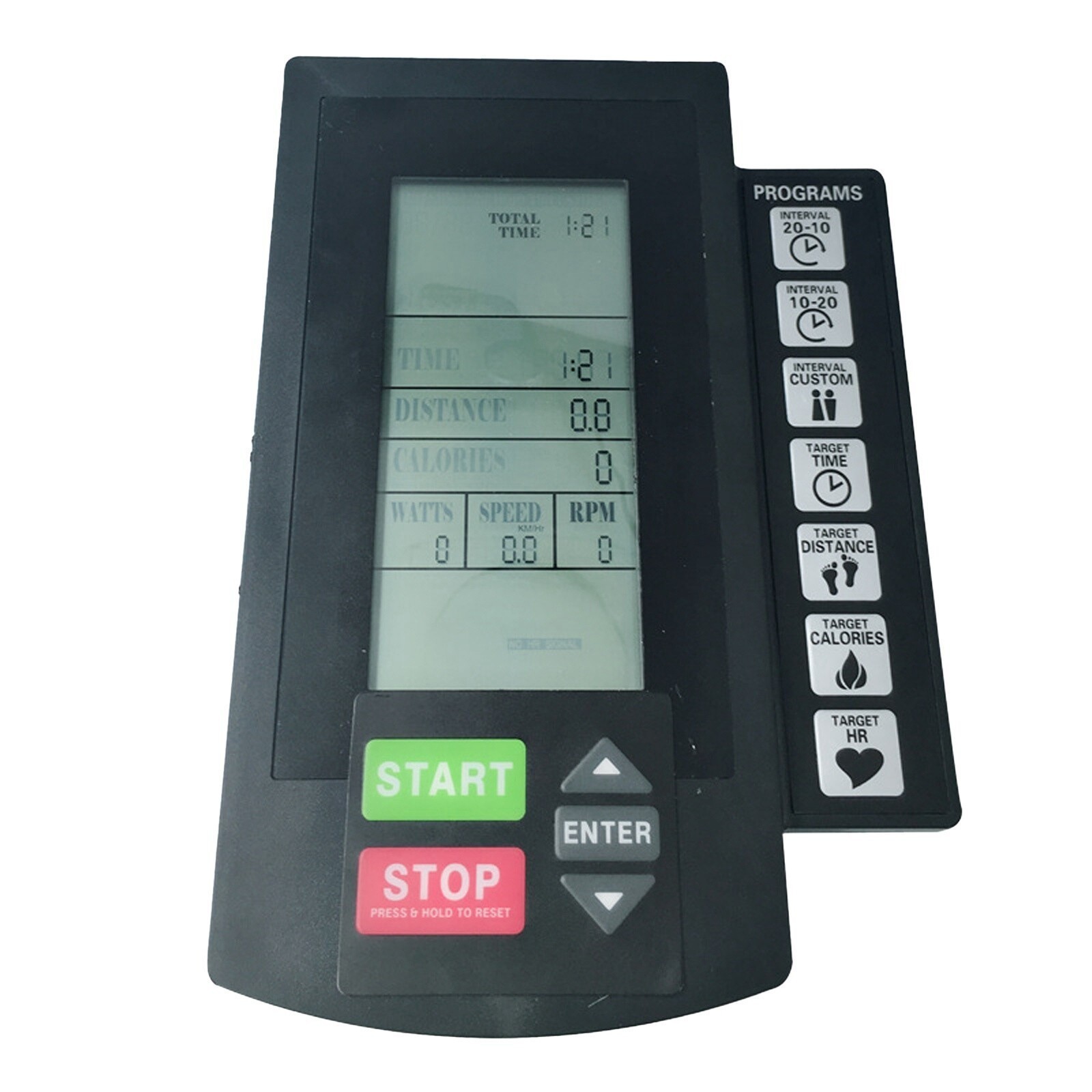 LCD Electronic Counter Wind Resistance Magnetic Control Exercise Bike New
