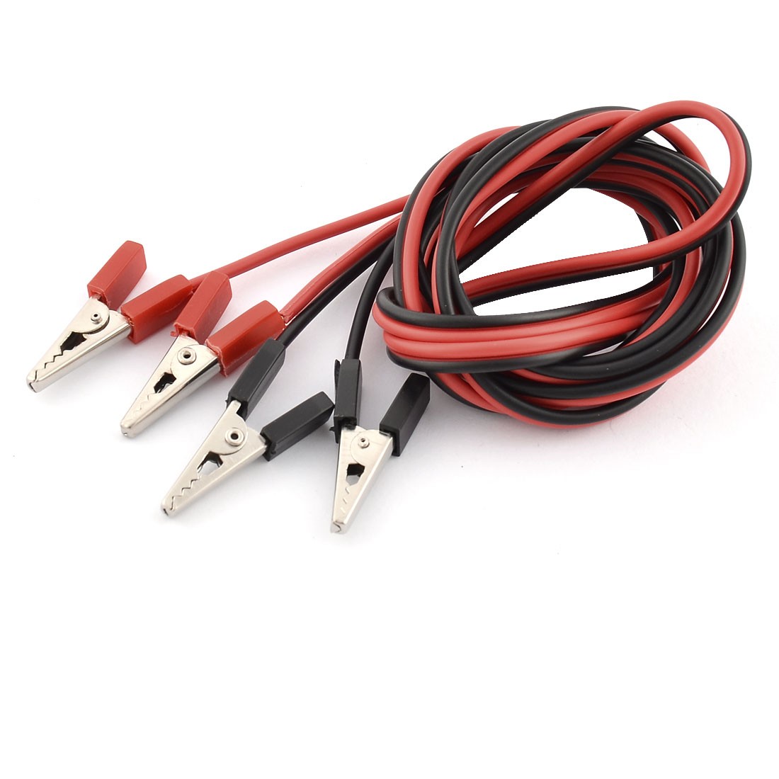 Double End Alligator Clip Clamp Battery Test  Jumper Cable 1.5M Length