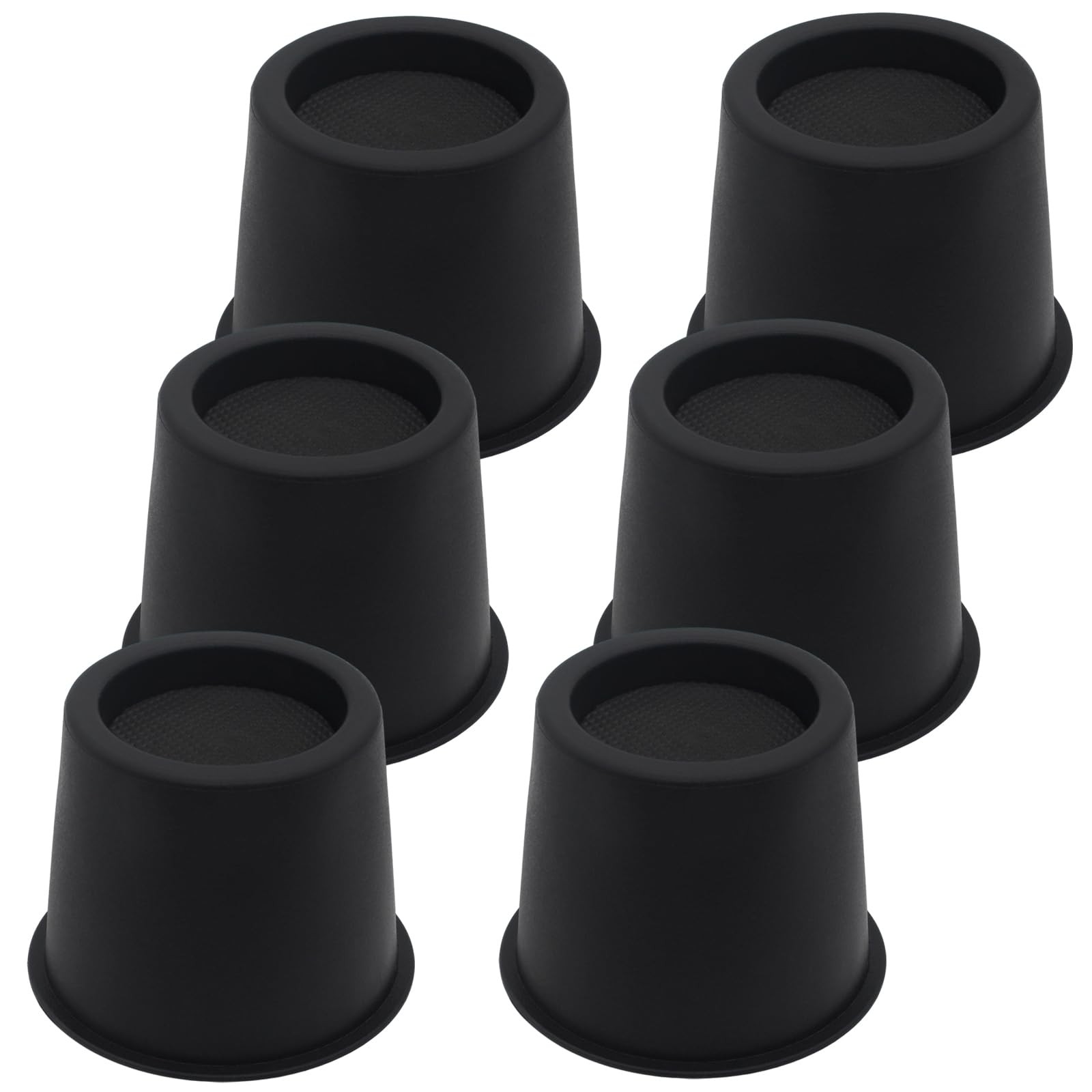 6 Pack Bed Risers 4 inch Heavy Duty Furniture Risers, Table Risers Bed Lifts ...