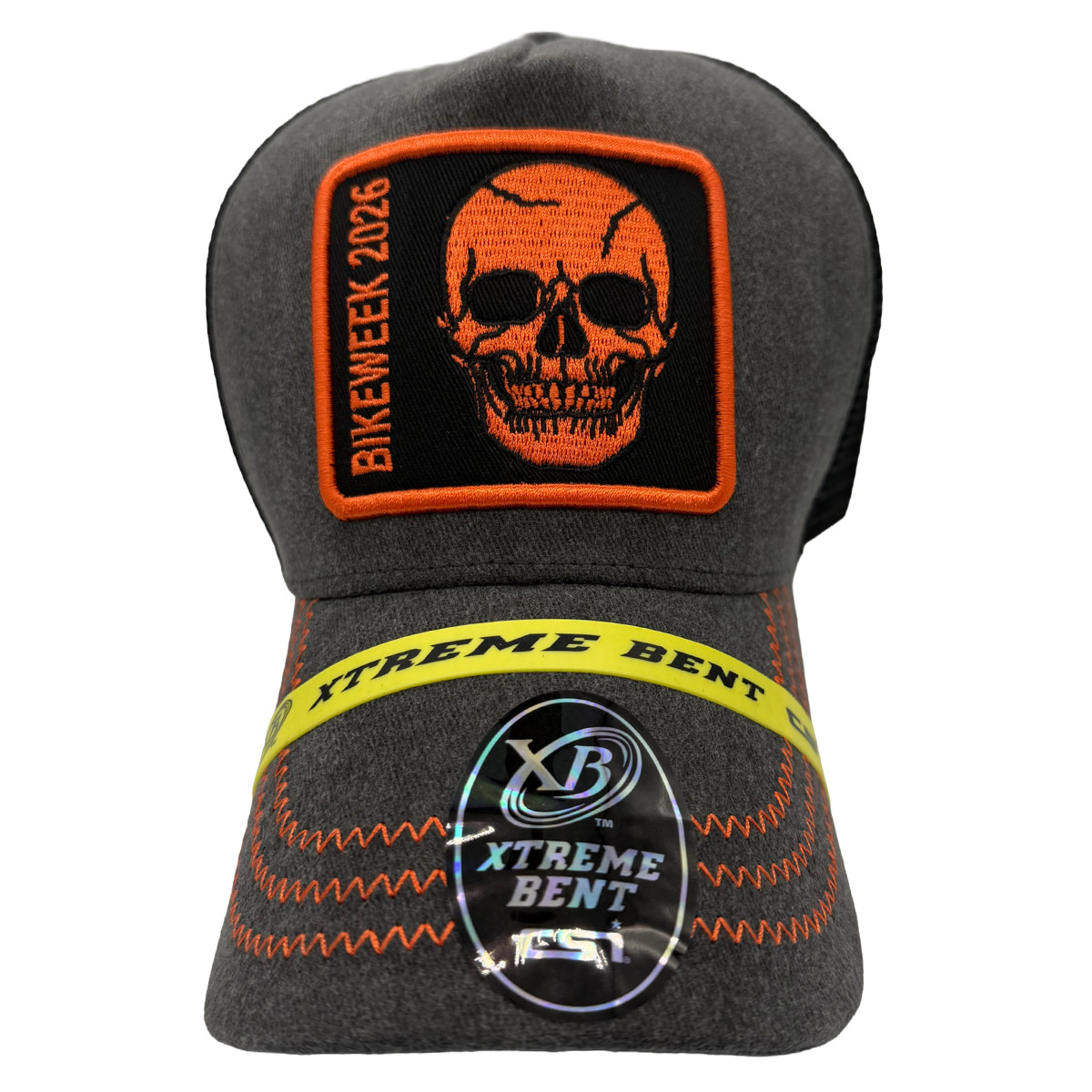 Trucker Hat 2026 Bike Week Daytona Beach Xtreme Bent Skull