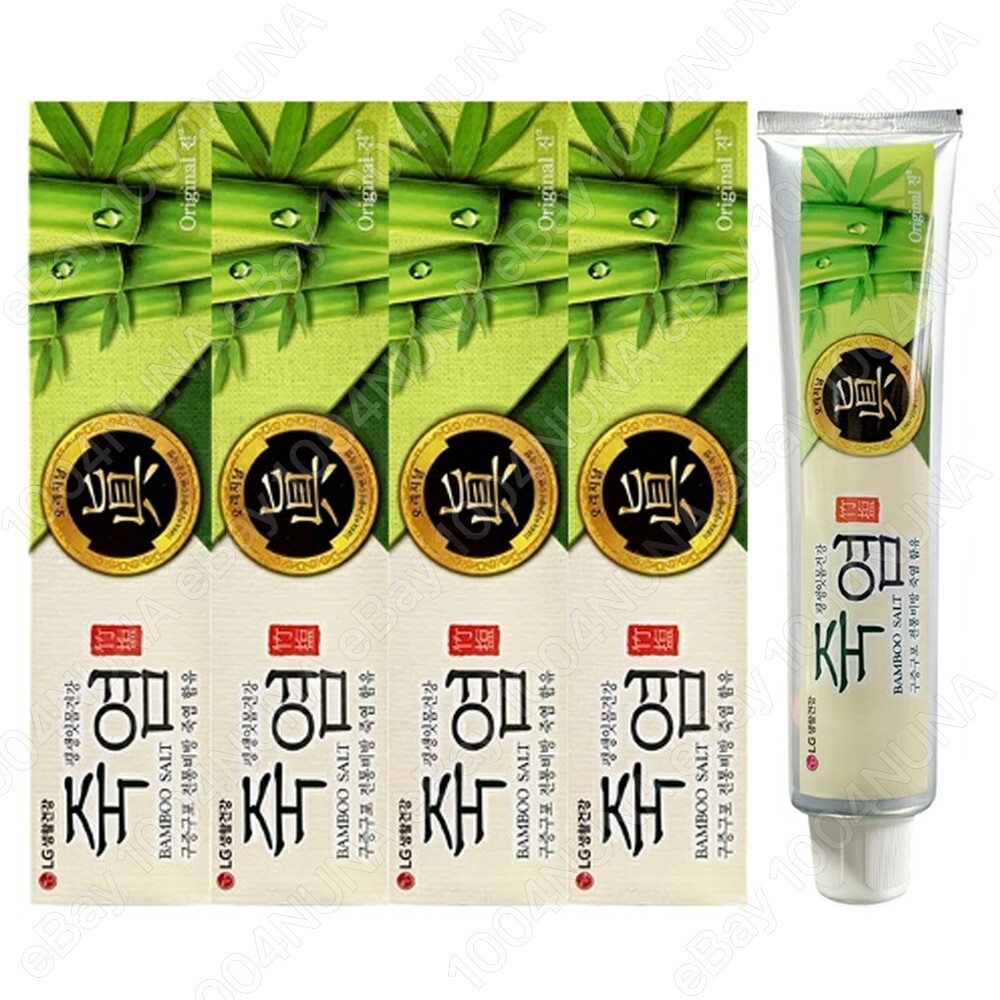 Korean Bamboo Salt Original Jin Toothpaste 160g x5 SET Fluoride Teeth Whitening