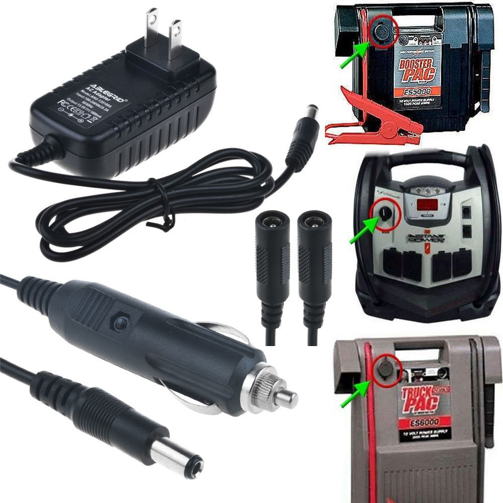 DC 12V Charger AC adapter for Peak 750 900 power station jump starter Mains