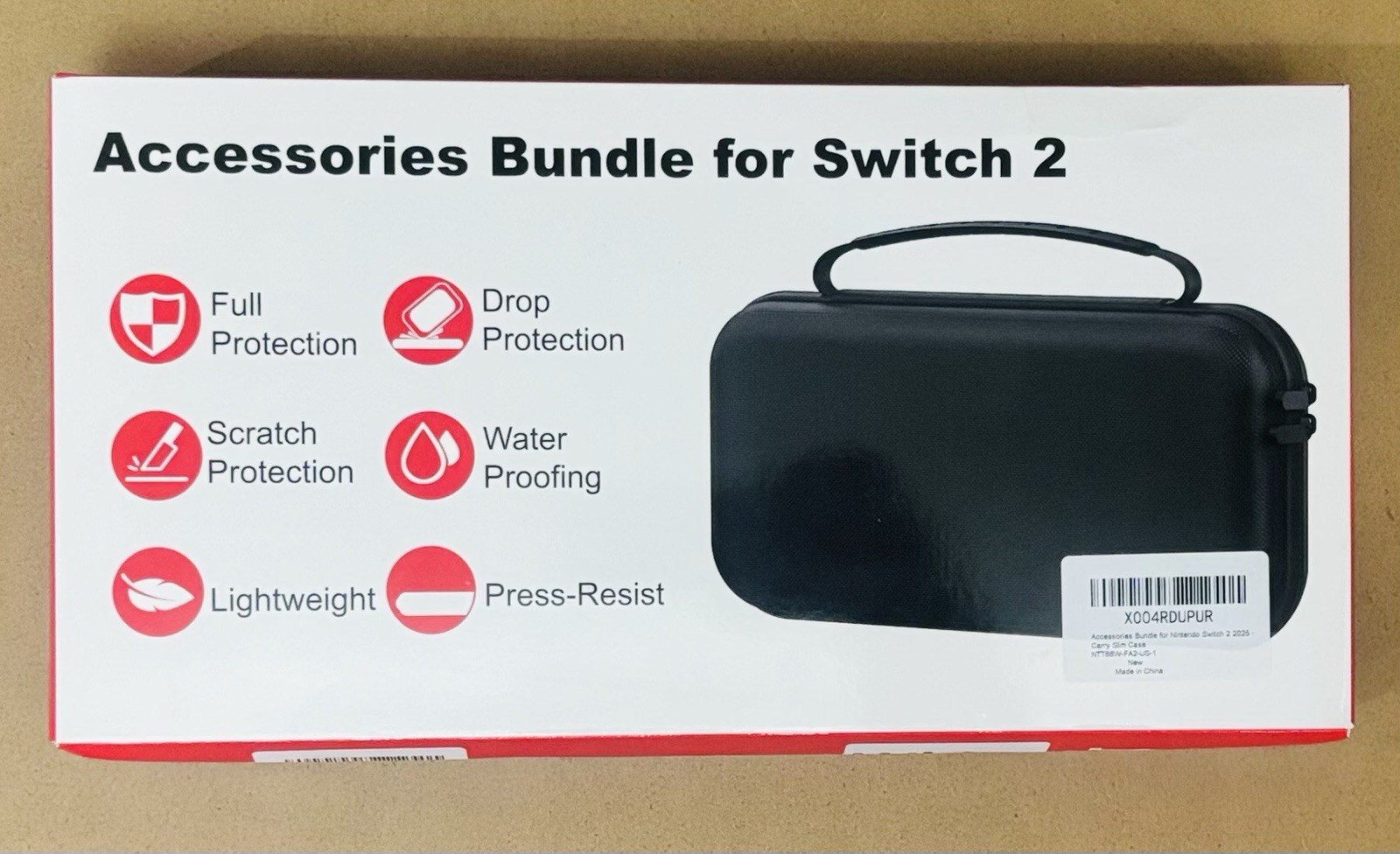 Nintendo Switch 2 Accessories Bundle Console Carrying Case And More! White Case