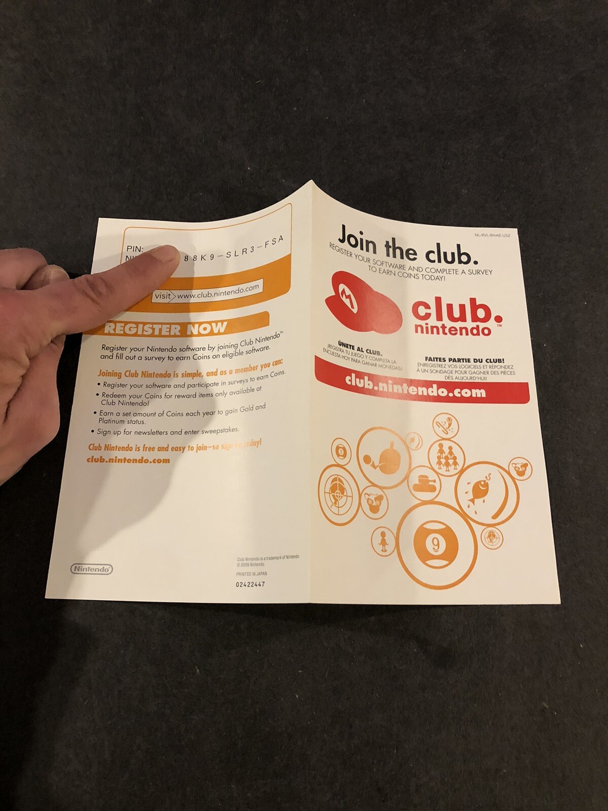 Nintendo Wii Play Insert Join The Club