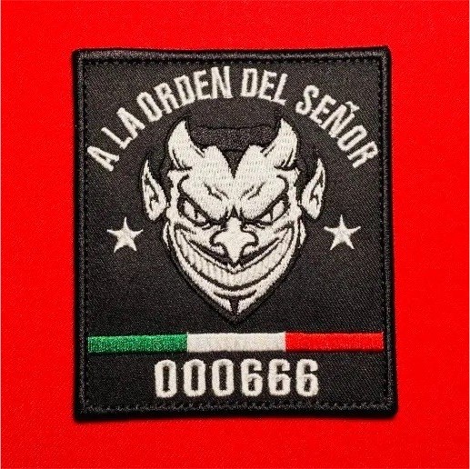“A La Orden Del Señor” 000666 CDN Noreste Devil Patch- (4×3.5”)