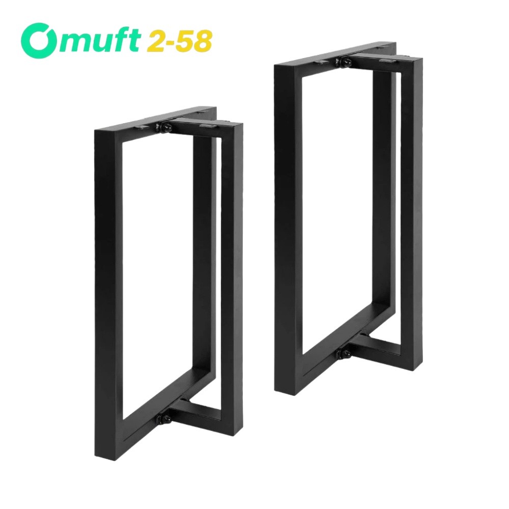 Pair Metal Table Legs 28" T-Shape Desk Legs Heavy Duty Furniture Legs for Dining