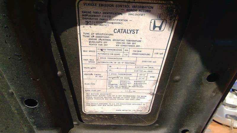 Engine ECM Electronic Control Module Under Driver Seat Fits 88 ACCORD 182780