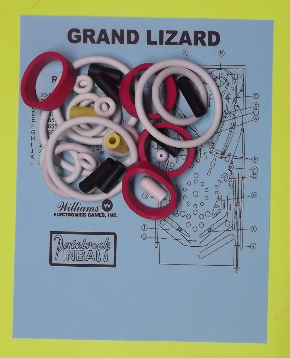 1986 Williams Grand Lizard Pinball Machine Maintenance Super Kit