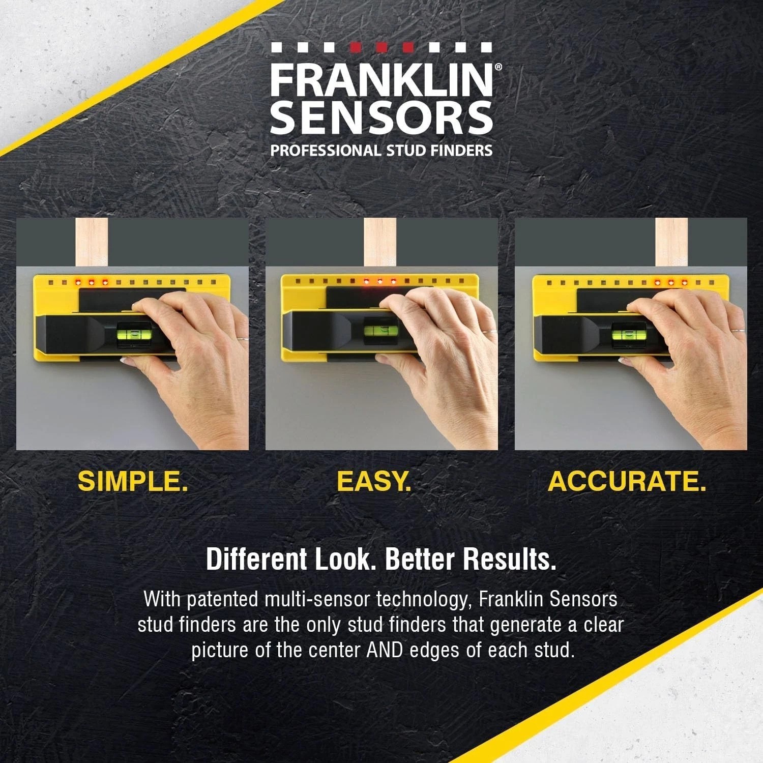 ProSensor 710+ Accurate Stud Finder: Deep Scan up to 1.6” with LED Display