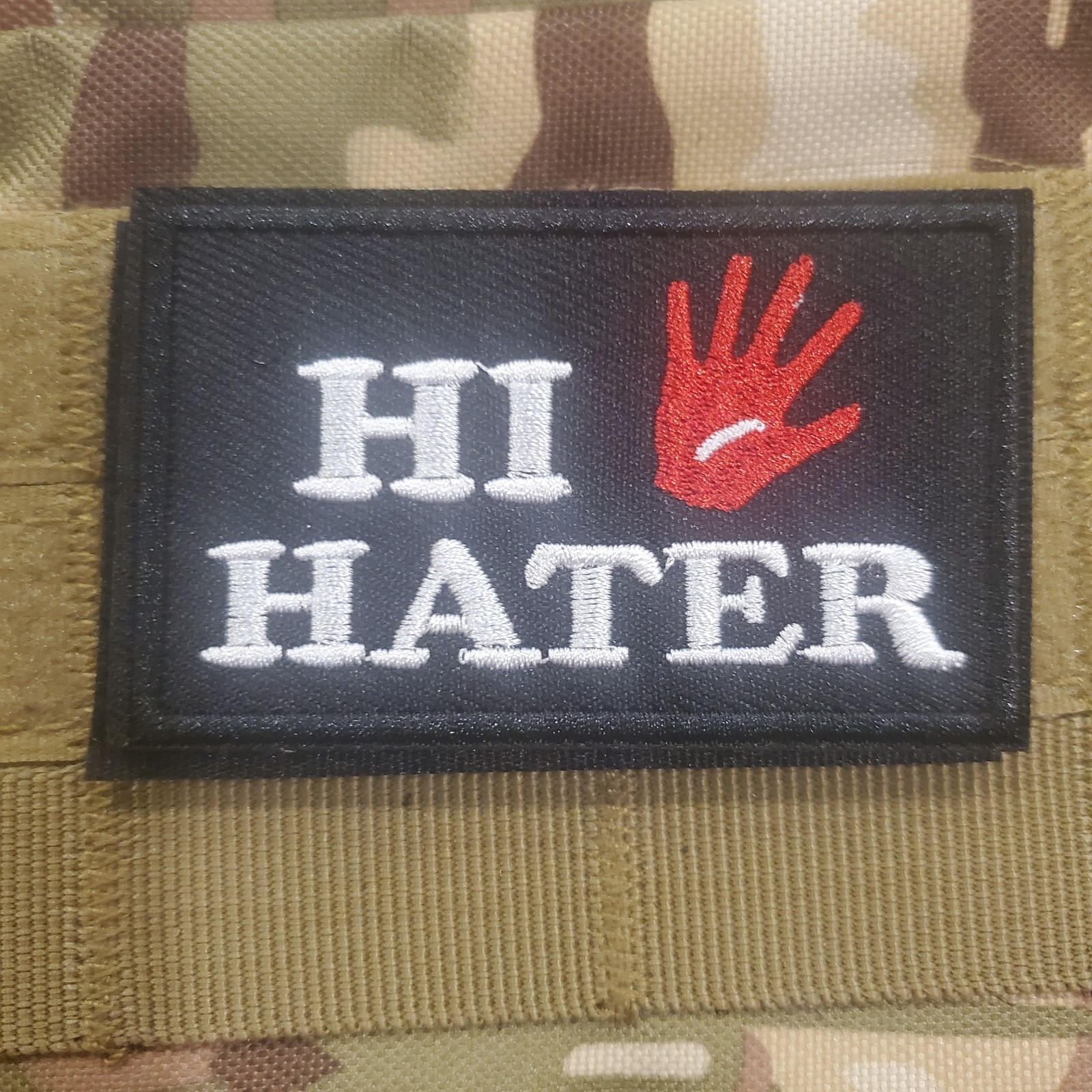 HI HATER Sarcastic Tactical Morale Patch Hook and Loop