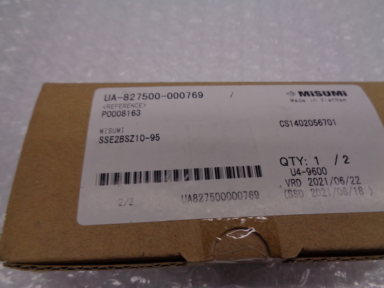 MISUMI SSE2BSZ10-95 LINEAR GUIDE NSFS