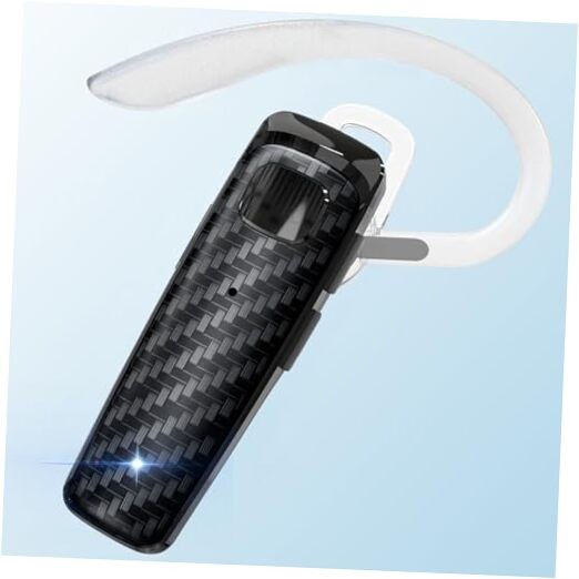 Bluetooth Headset, CVC8.0 Handsfree Bluetooth Earpiece, 16 Hrs Talk Time Black